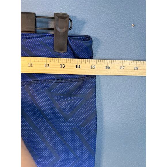 Women's Leggings Ombre Geometric Patterns Green Blue Capri - Picture 9 of 11